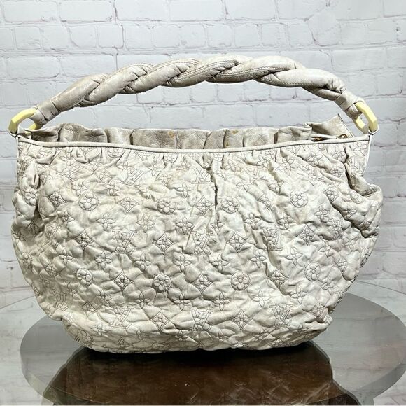 LOUIS VUITTON Monogram Olympe Nimbus PM 18x12 embossed leather EUC - Picture 1 of 17